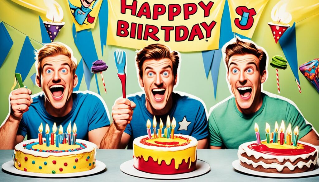 comical birthday greetings for twin sons