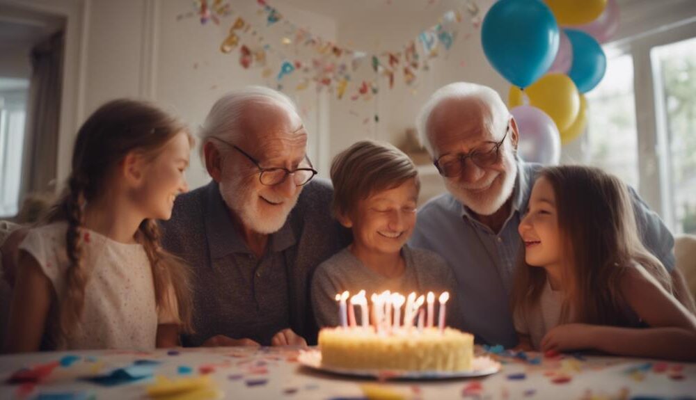 touching family birthday celebration