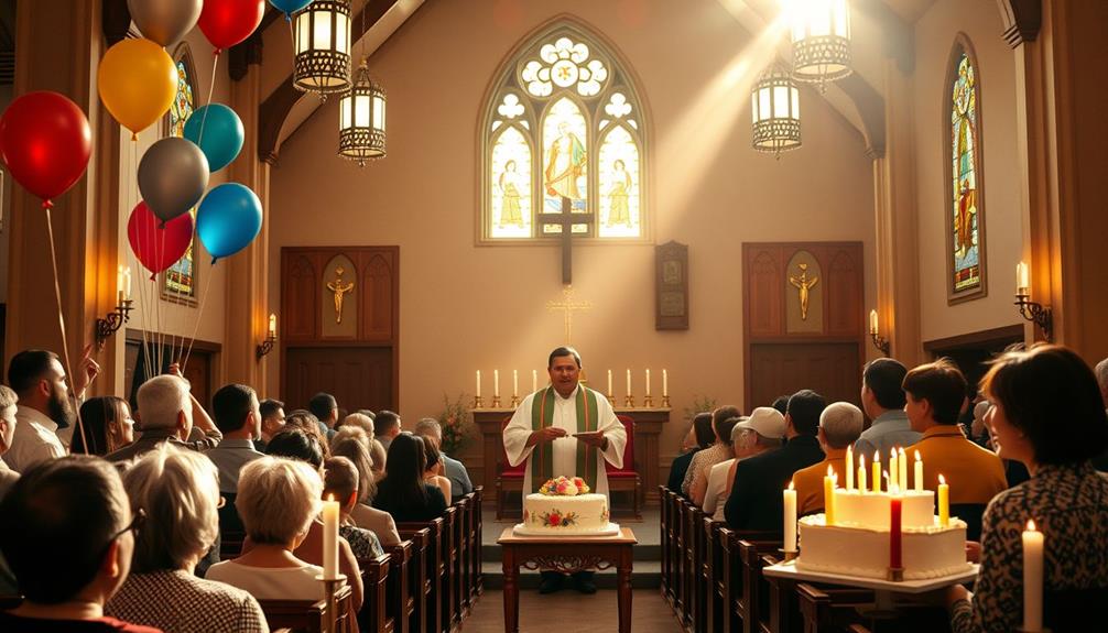 prominent clergy and festivities