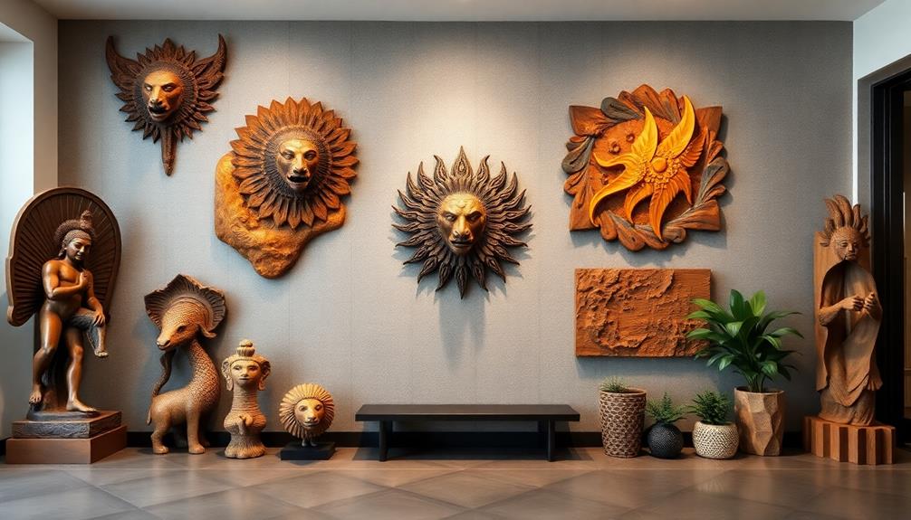 bold artistic wall installations