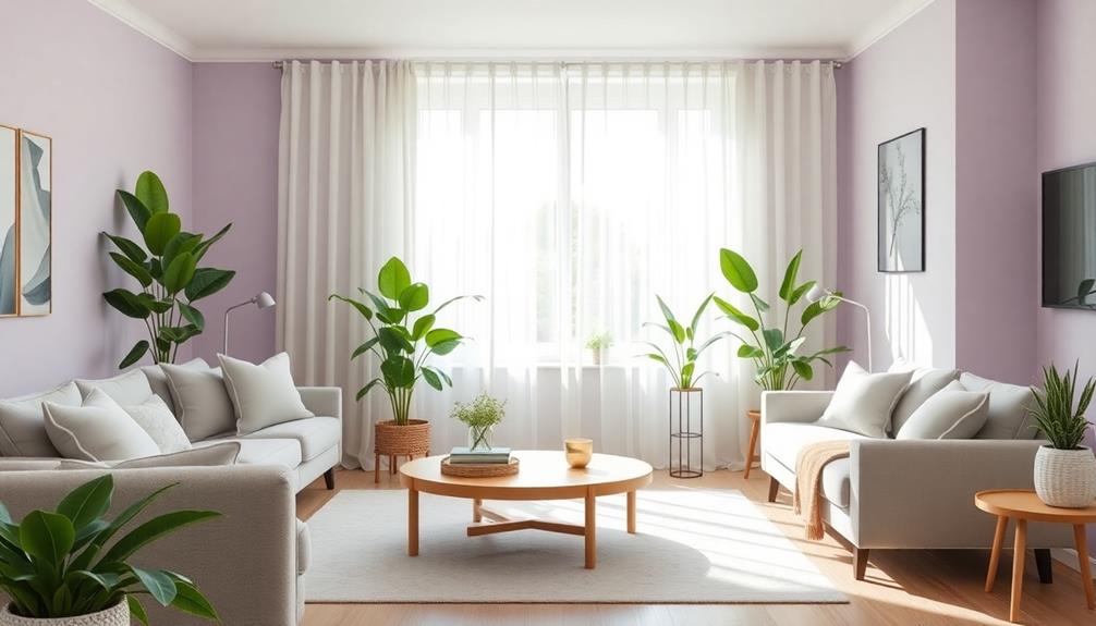 calming color combinations selection