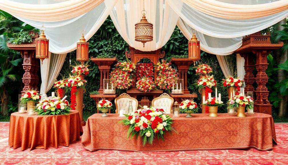 elegant indonesian wedding decor