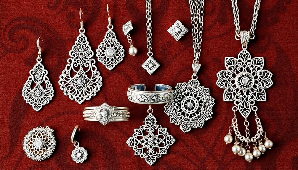 elegant silver jewelry collection