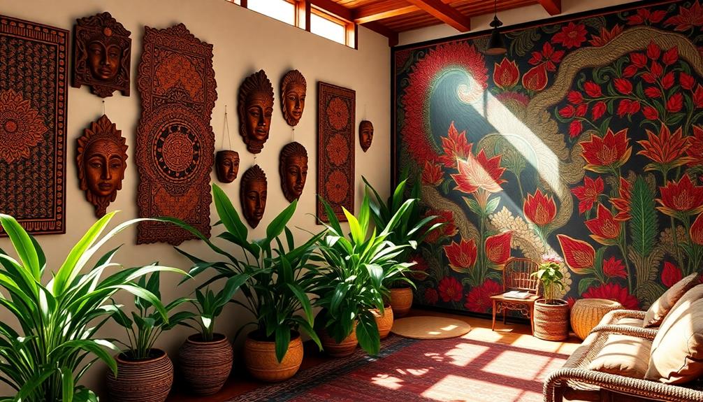 indonesian style wall decor