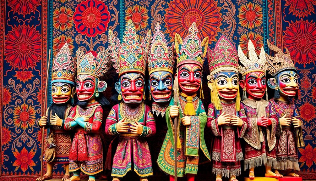 intricate traditional puppetry art