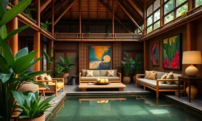 serene balinese interior design