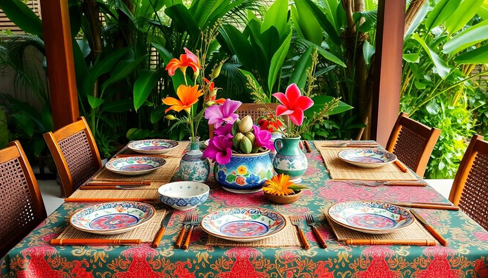 stylish indonesian dining decor