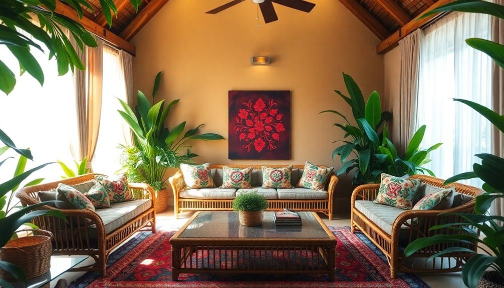 vibrant indonesian home decor