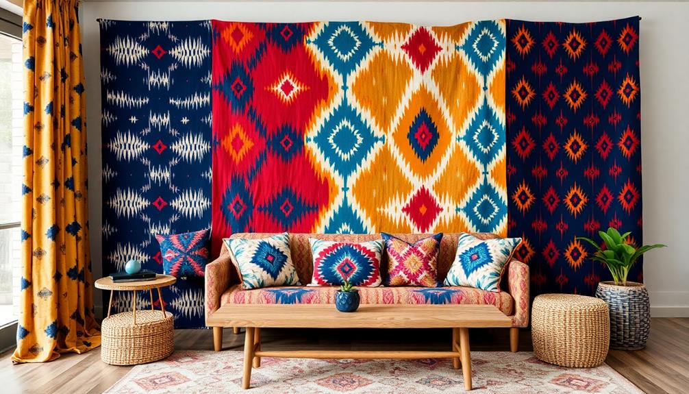 vibrant woven textile patterns