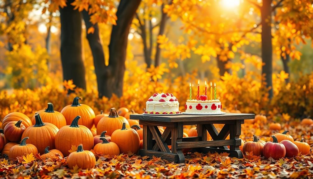 autumn birthday blessings celebration