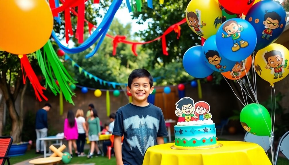 teen titans themed party supplies