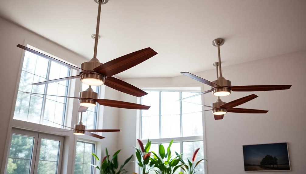 stylish and efficient ceiling fans