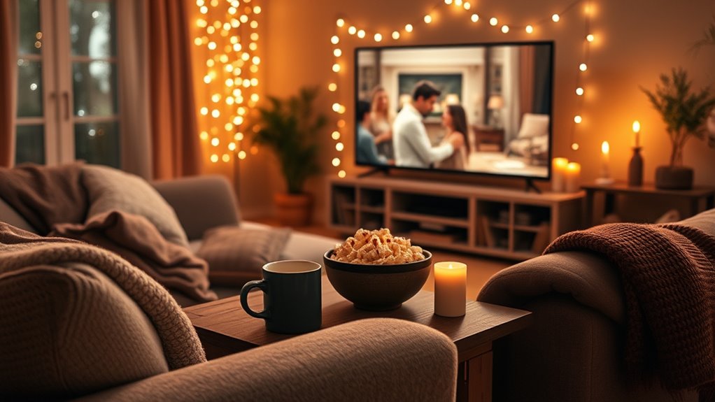 affordable cozy movie night
