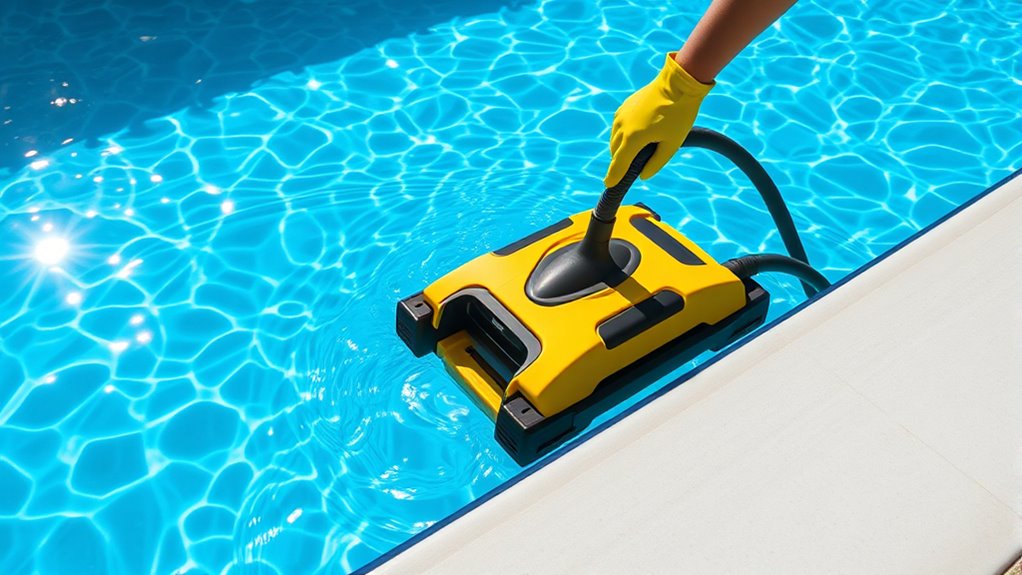 install and operate suction cleaner