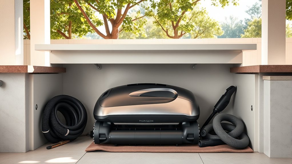 proper off season pool storage