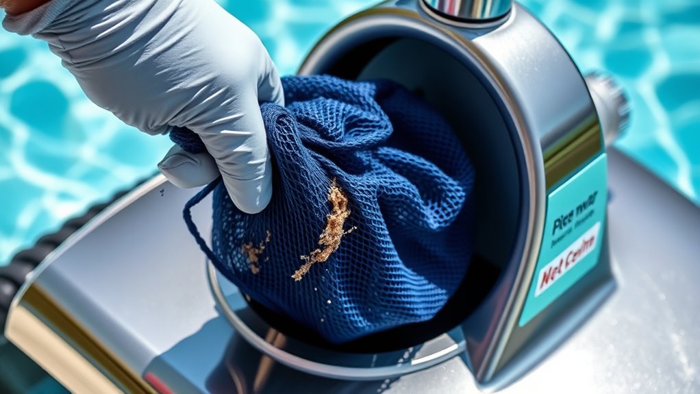 replace debris bag regularly