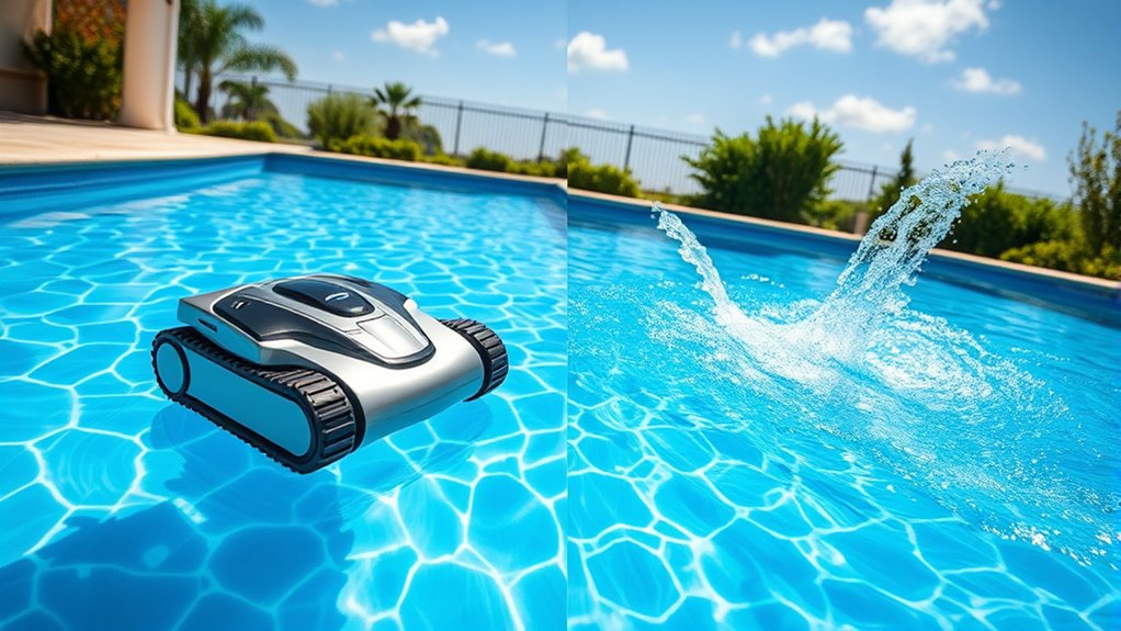 robotic vs suction pool cleaners