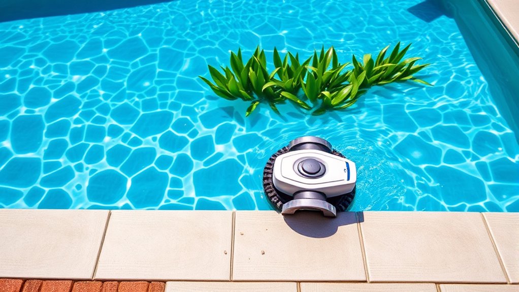smart efficient robotic pool cleaning