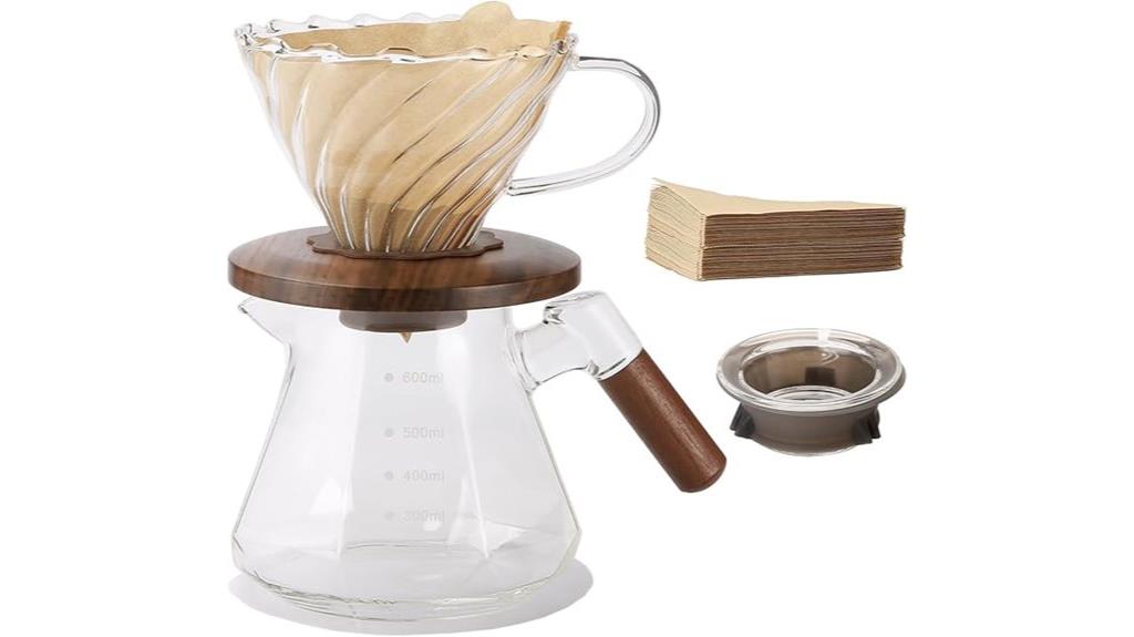 20 oz glass pour over