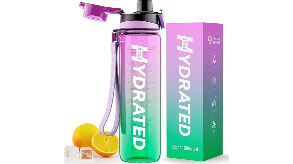 32 oz time stamped bottle