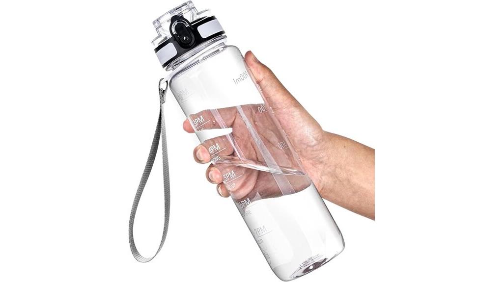 32oz time stamped sports bottle