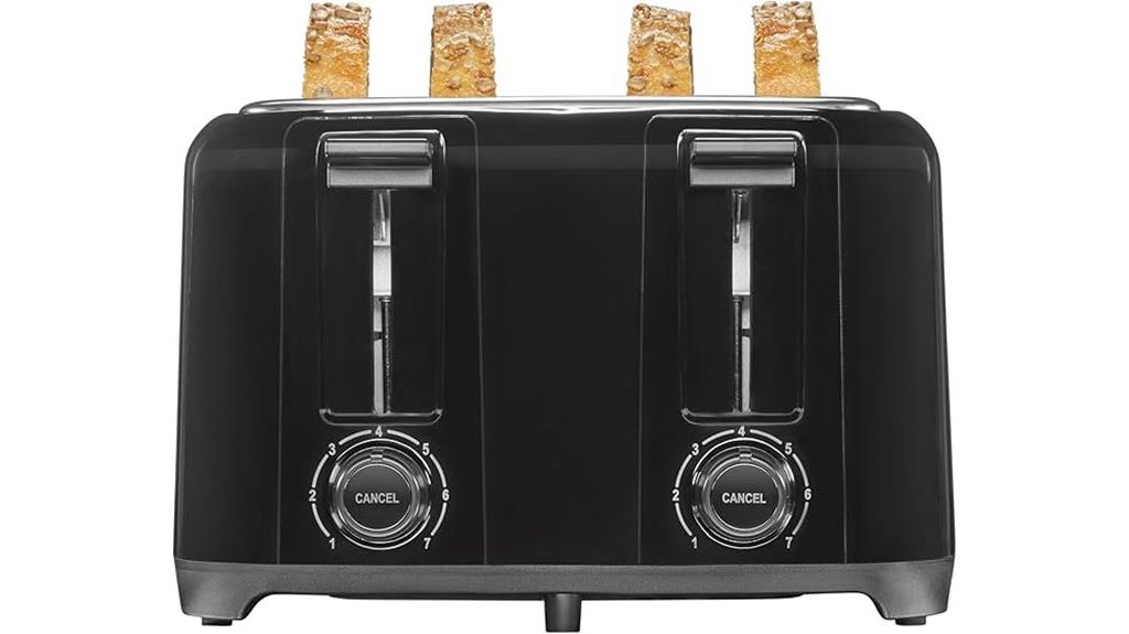 4 slice wide slot toaster