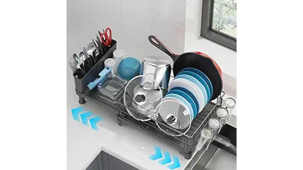 adjustable kitchen drying rack