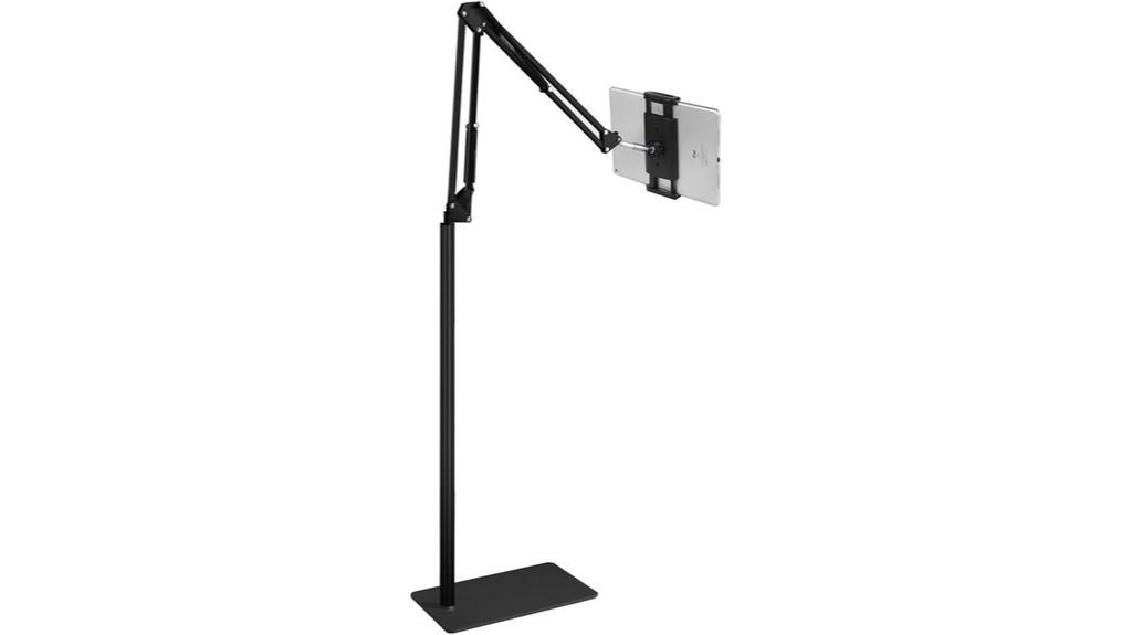 adjustable tablet floor stand
