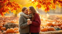 autumn couples pumpkin spice
