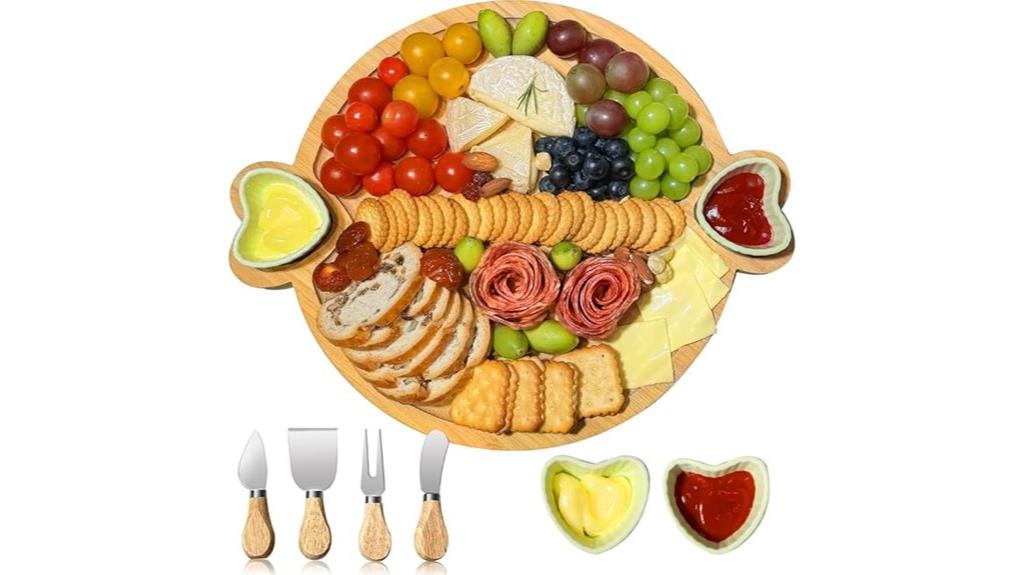 bamboo cheese board gift