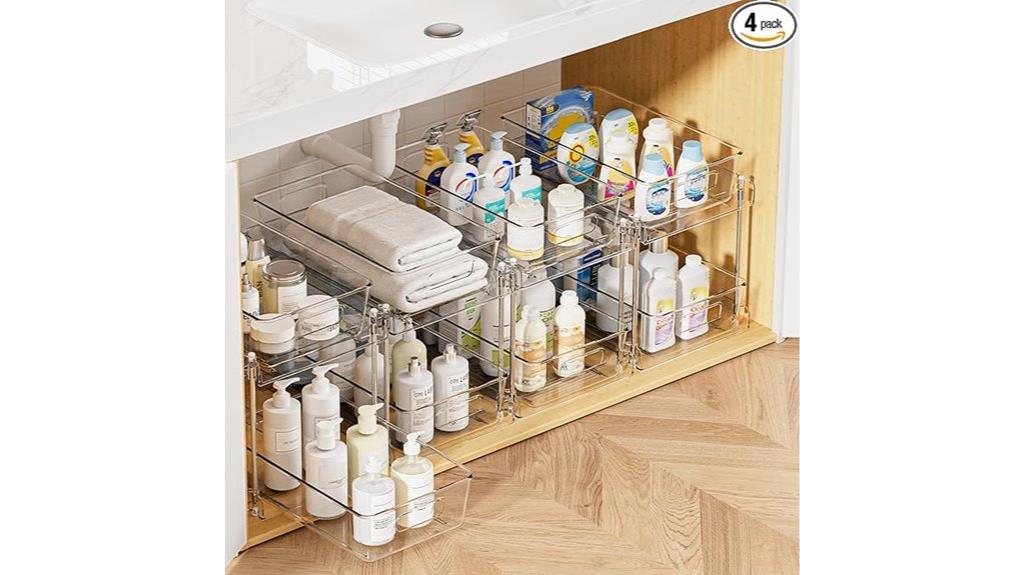 bathroom under sink organizers