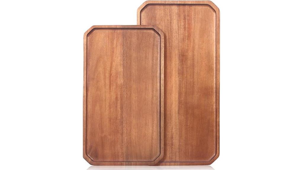 big acacia serving platters