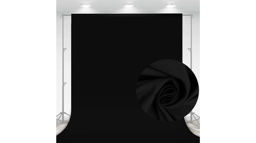 black 10x7 foot backdrop