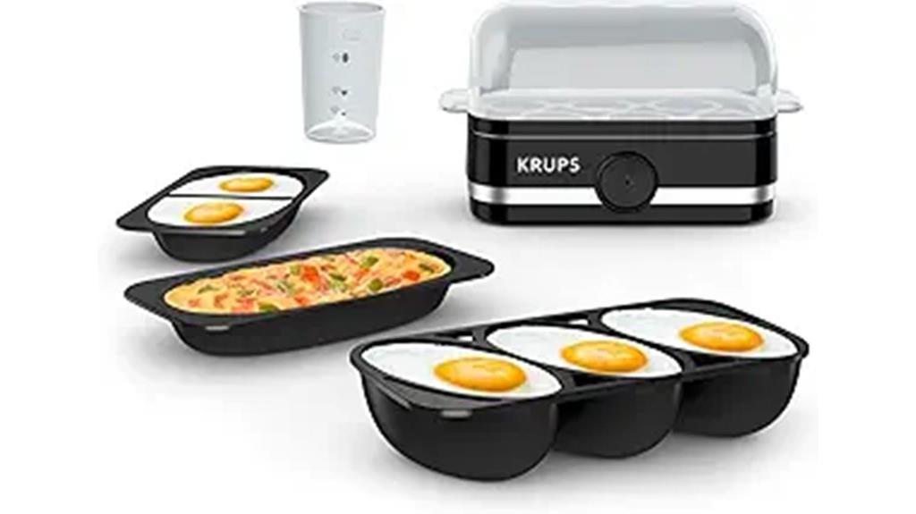 black egg cooker 6 eggs