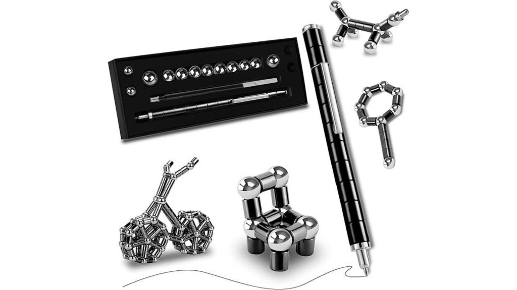 black fidget pen toy