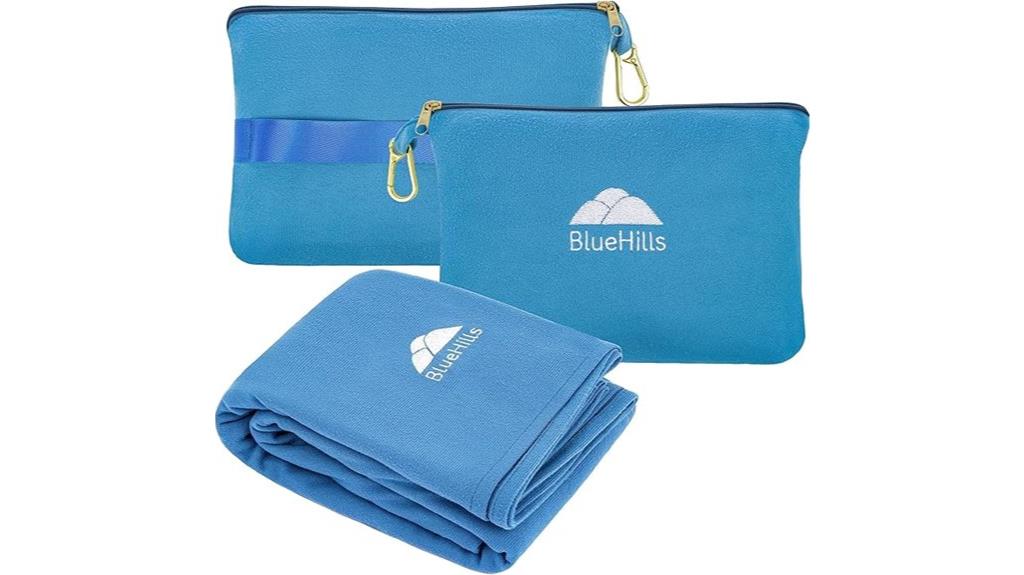bluehills compact travel blanket