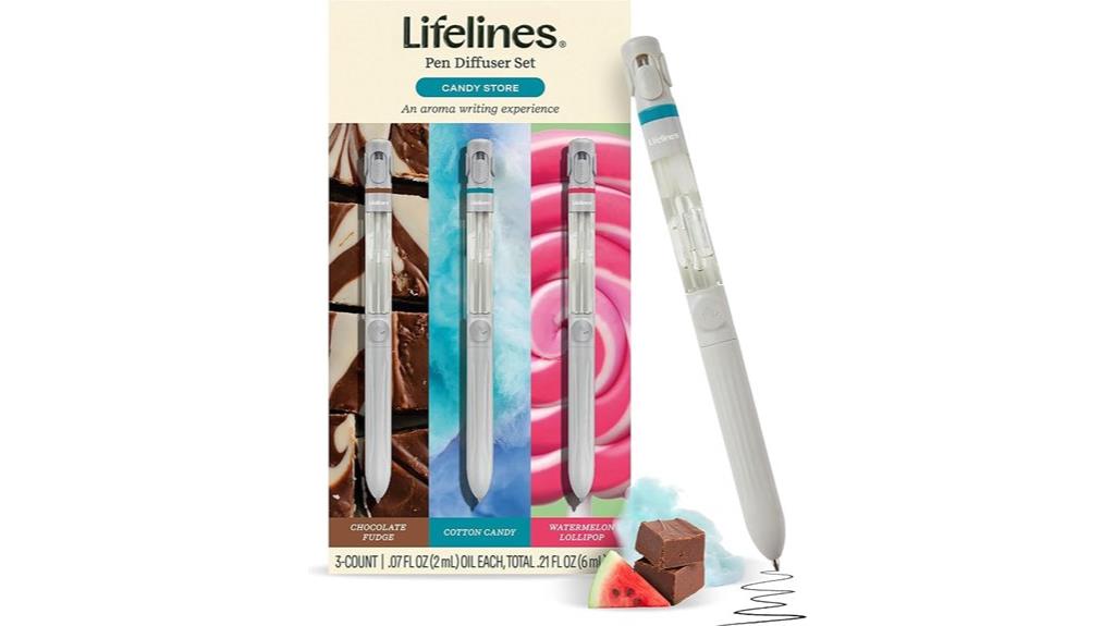 candy themed pen diffuser set