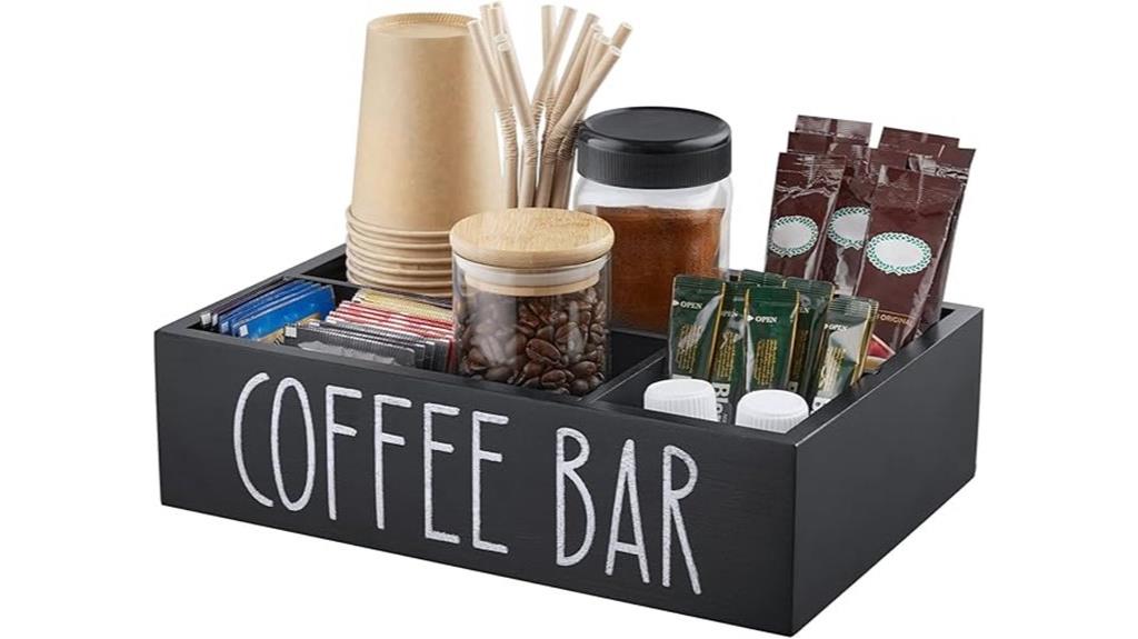 coffee station counter organizer