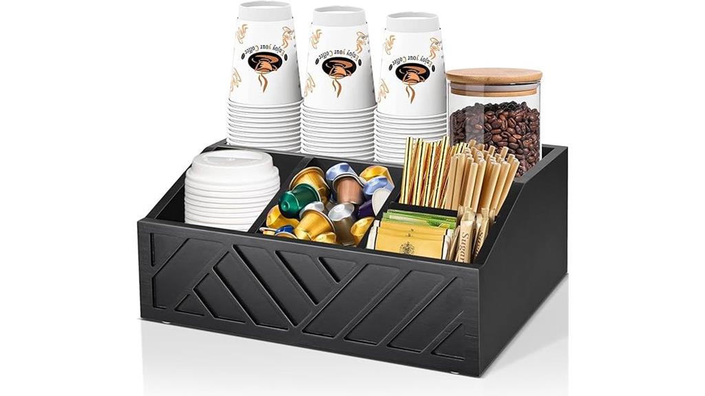 coffee station counter organizer