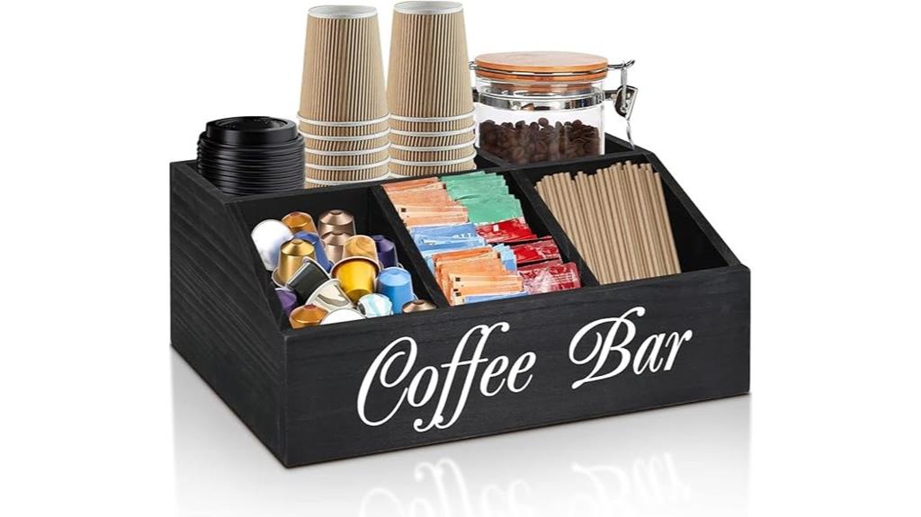 coffee station counter organizer
