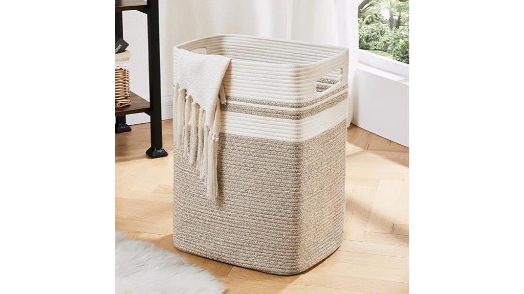 collapsible laundry hamper handles