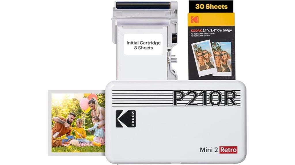 compact retro portable printer