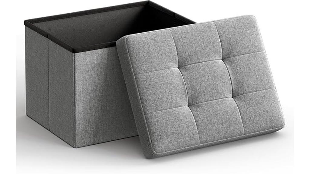 compact storage footstool