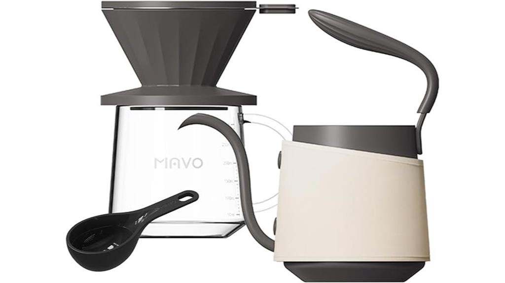 complete pour over coffee set