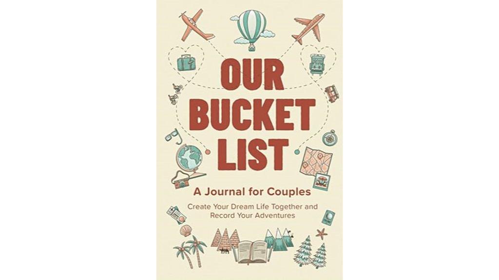 couples adventure and memory journal