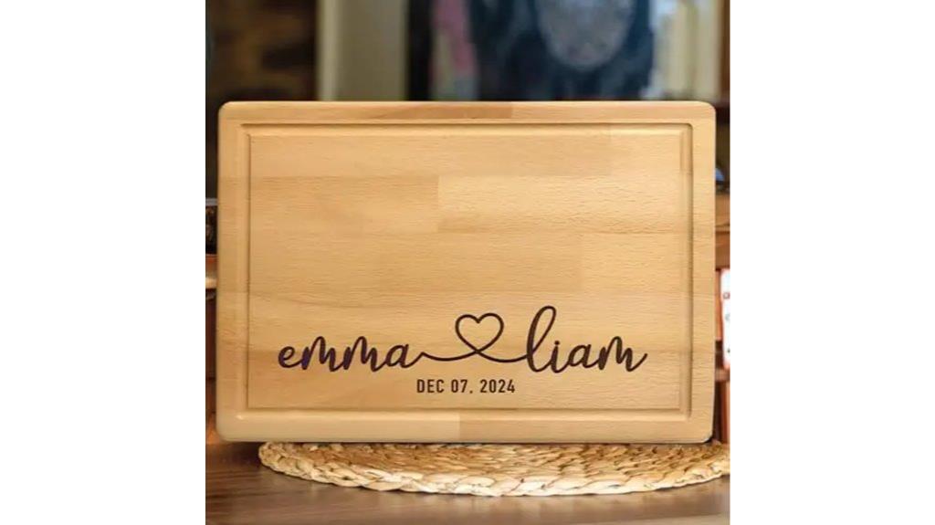 couples custom engraved board