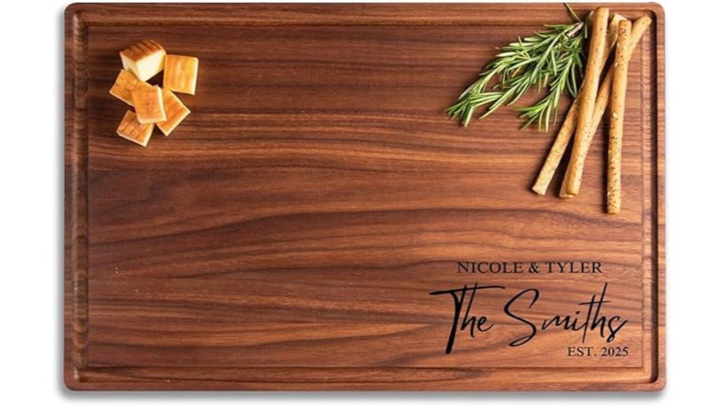 custom engraved cutting board