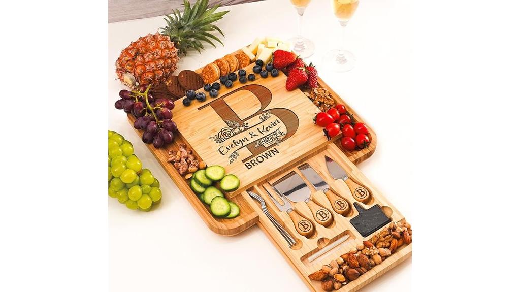 custom wedding charcuterie set