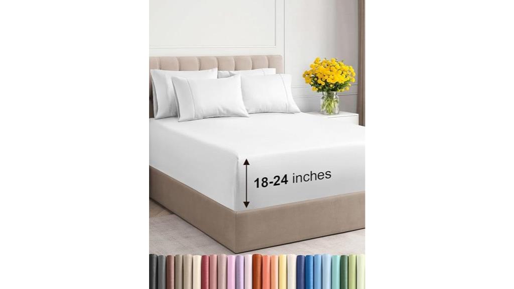 deep king sheet set