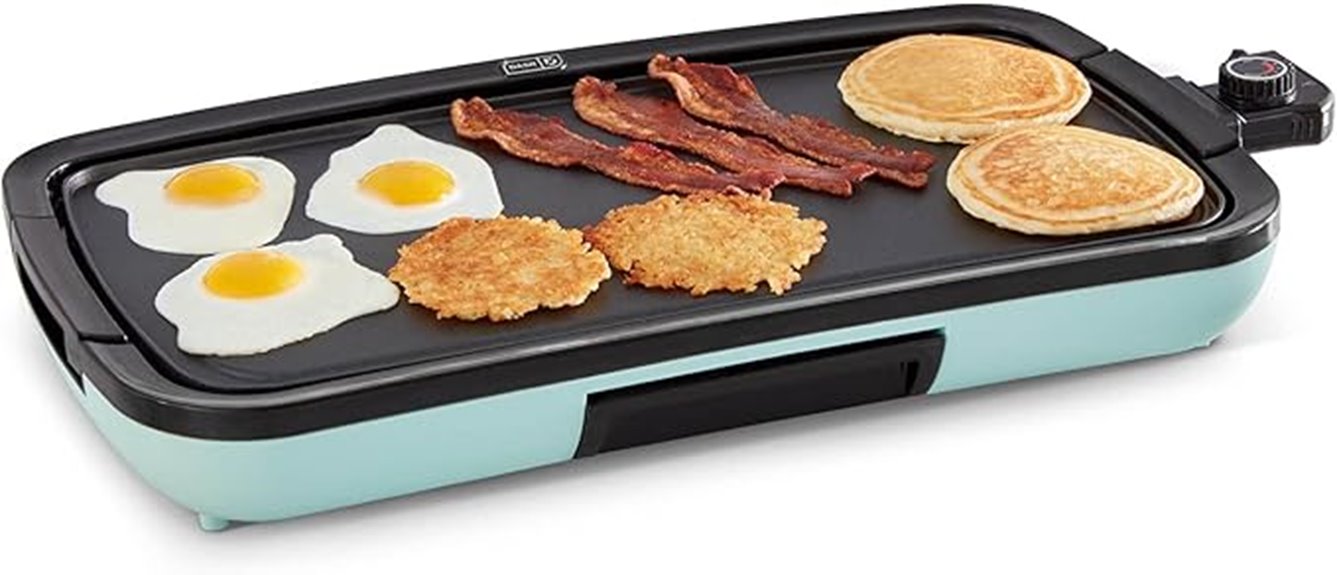 deluxe electric griddle with removable plate